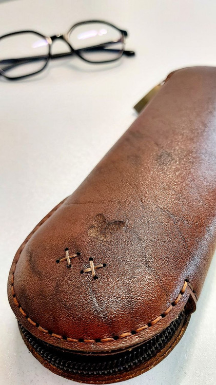 جاعینکی فولد چرمی فملدر دستدوز گاوی