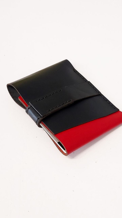 کیف پول پیوند چرمی دستدوز گاوی