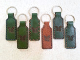 جاکلیدی چرمی مدل Rectangular keychain – چرم گاوی دستدوز