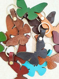 جاکلیدی چرمی Butterfly keychain – چرم گاوی دستدوز