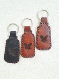 جاکلیدی چرمی مدل Trapezoid keychain – چرم گاوی دستدوز