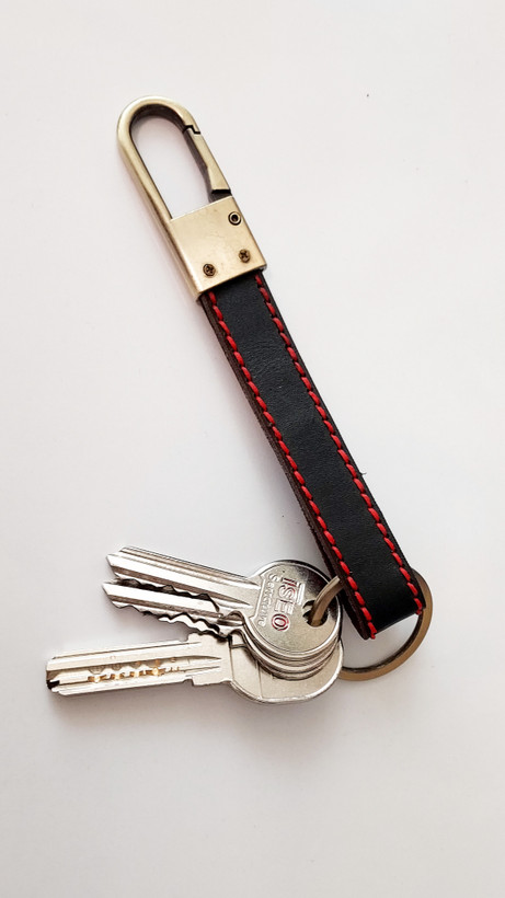 جاکلیدی چرمی مدل Two-tone – چرم گاوی دستدوز